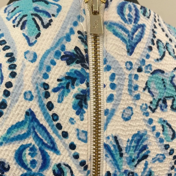 Lilly Pulitzer Mila Stretch Shift Dress Resort White Isle Of Tile Size 0 - Picture 8 of 10
